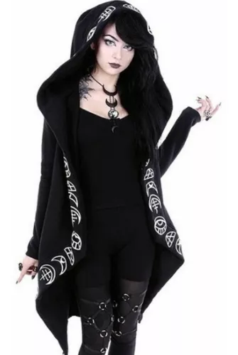 Segunda imagen para búsqueda de gotica ropa negra de mujer