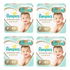 Kit Fralda Pampers Premium Care Tamanho P Com 160 Un