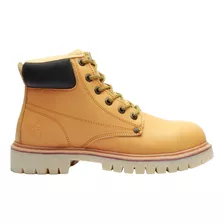 Botas De Trabajo Hombre Jung Piel C/casquillo Mostaza Fareli