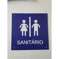 Placa De Sinalização De Sanitários Banheiros
