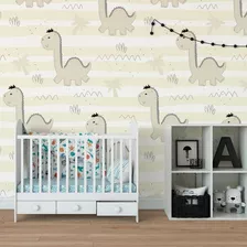 Papel De Parede Infantil Quarto De Menino Dinossauros C4109