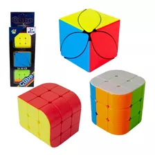 Cubo Mágico Canto Arredondado Cubo Maple Leaf Cubo Penrose Cor Da Estrutura Tiled