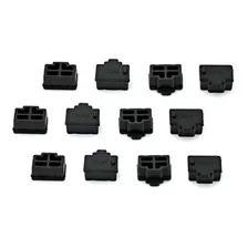Iexcell 20-pack Puerto Ethernet Hub Negro Rj45 Tapa Protecto
