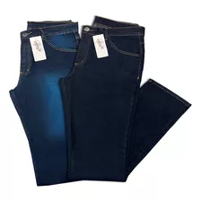 Kit C/ 2 Calças Jeans Masculina Extra Grande Tradicional