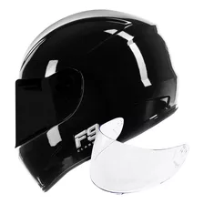 Capacete Fly F9 Hg Classic Brilho-preto + Viseira Fumê