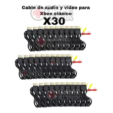 30 Lente Cable Av De Audio Y Video Rca Consola Xbox Clasico