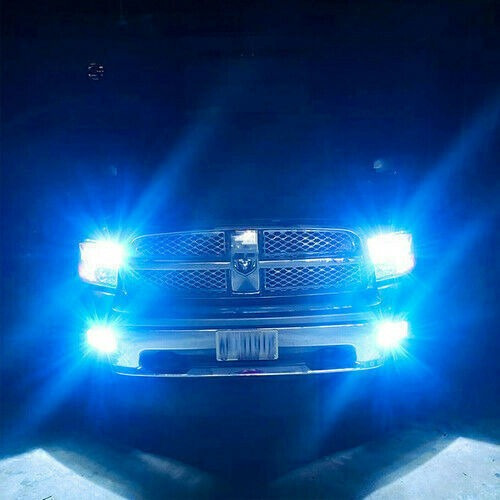 . 12000lm 9007 Kit De Faros Led Luz Alta Y Baja Azul Hielo Foto 10