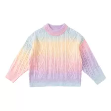 Casaco De Malha Sweet Kawa Rainbow Para Meninos E Meninas