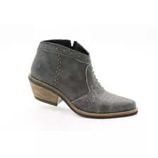 Bota Texana Mujer Charros Moda Cuero Vacuno Lorena 126