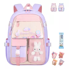 Mochilas Rscolares Niña Impermeable Gran Capacidad Kawaii