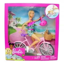 Boneca Barbie Passeio De Bicicleta Ftv96 Mattel 
