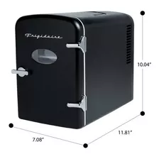 Frigidaire ® Mini Frigobar Portátil 9 Latas 5 Litros Maquill Color Negro