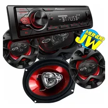 Combo Pioneer 215 Bluetooth Usb + Parlantes Pw 6x9 + Pw 6,5