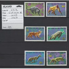 Lote2513 Vietnam Del Norte Serie Año 1967 Animales