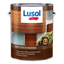 Lusol Protector De Madera 4lts + 1lt Aguarras Acabado Satinado