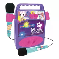 Conjunto Musical Barbie Meu Primeiro Karaokê Microfone Fun