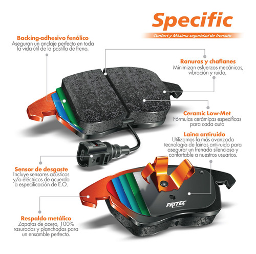 Balatas Delanteras Spectrum 1989 Fritec 1.5l Geo Foto 2