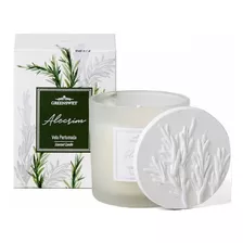 Greenswet Vela Perfumada Alecrim Cor Branca Fragrância Amour