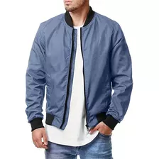 Chamarra Bomber Casual De Hombre