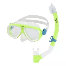 Equipo De Snorkel Visor De Buceo Verde Para Niños - Speedo