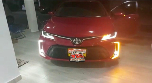 Drl Exploradoras Toyota Corolla 2020 -2022 Luces Led Ambar Foto 4