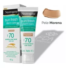 Protetor Solar Facial Neutrogena Sun Fresh Morena 40g Fps70