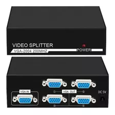 Splitter Vga 1 X 4 - Amplificador De Sinal Vga 1 X 4