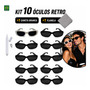 Kit 10 Óculos Retrô + Caneta - Formaturas Casamentos Festas Preto E Branco Retrô