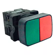 Botao Duplo Metaltex P20apl-1c Verde E Vermelho 1na-1nf 22mm