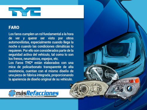 Faro Izquierdo Ford Escape 2015-2016 Reflejante Bco Tyc Foto 3