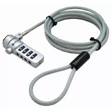 Cable De Seguridad Con Candado De Combinación Sendt Silver P