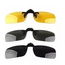 Clip On Lentes Para De Grau Óculos Uv 400 Kit Com 3 Unds