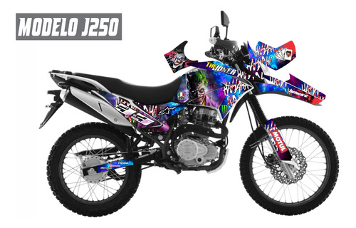 Wrap Stickers Pack Calcomanas Crossmax 250 Pro Vinil Vento Foto 3