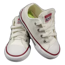 Zapatilla Converse All Star Blancas Bebe T22 Impecables