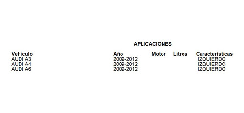 Luna Espejo Izquierdo Audi A4 2009 2010 2011 2012 2013-2015 Foto 2