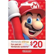 Nintendo Eshop Switch / U / 3ds Usa 20 Usd Codigo Digital