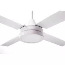 Ventilador De Techo Carben Motor Grande Blanco Y Luz Cálida Con 4 Palas Color Blanco De Chapa, 120 cm De Diámetro 50 Hz 220 v