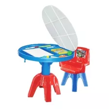 Mesinha De Atividades Infantil Com Cadeira Avengers 3 Em 1