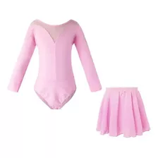 Vestido De Ballet Para Niños, Maillot De Gimnasia Y Faldas,