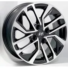 Rodas Hyundai Hb20 Vision Aro 15 4x100 (jogo) + Bicos Cor Preto Com Diamantado