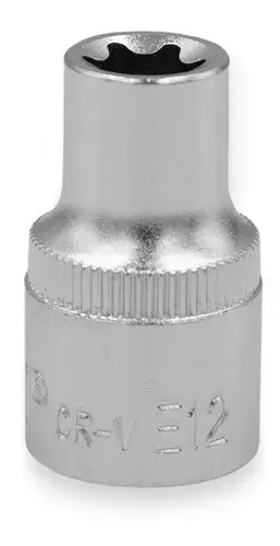 Llave Tubo Torx Hembra Bremen E10 - Enc 1/2 4018 Color Gris