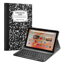 Funda De Teclado Fintie Para La Nueva Tableta Amazon Fire Hd