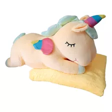 Peluche Almohada Kawaii Grande Bebé + Manta Polar Suave