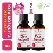 Kit 2 Óleo Rosa Mosqueta Vegetal Clareador 30ml Dermcos