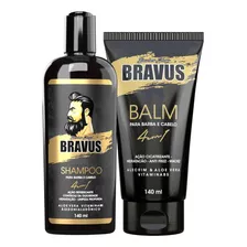 Kit Balm E Shampoo Para Barba-bravus