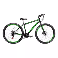 Mountain Bike Woltz Steel Aro 29 17 21v Freios De Disco Mecânico Câmbios Yamada Cor Preto/azul