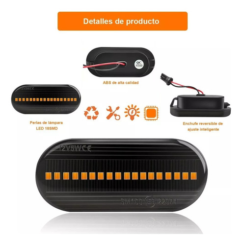 Led Secuenciales Para Vw Jetta Clsico Golf Polo Vento Foto 4