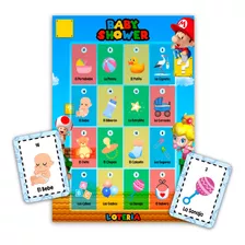 Lotería Baby Shower Mario Bros 80 Tablas Imprimibles Juegos