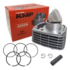 Kit Cilindro Pistao Aneis Honda Fan125 2009 Até 2013 Kmp