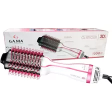 Escova Secadora Modeladora Gama Glamour Pink Brush 3d 1200w